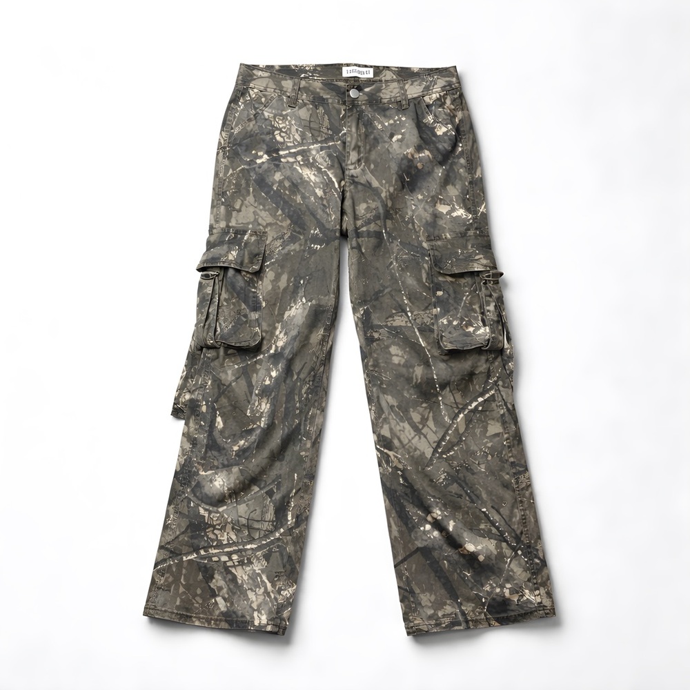 Women's Disclosure  Camouflage‎ Wide Leg Cargo Pants size 7